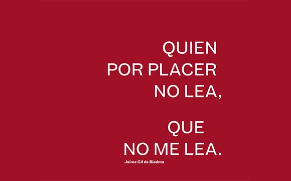 En palabras de Gil de Biedma
